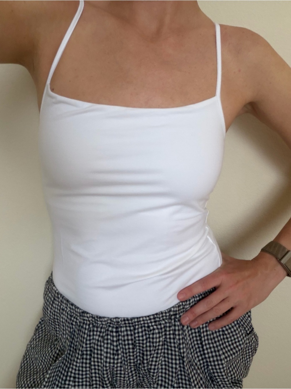 J. Crew White Spaghetti Strap Camisole